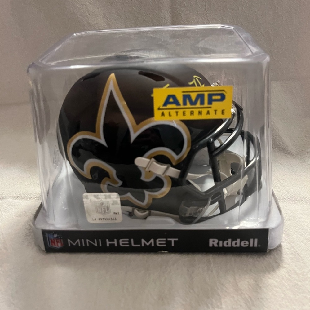 AUTHENTIC Fanatics Saints Tasom Hill Autograph Mini Helmet